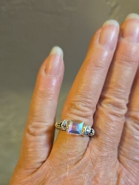 Aurora Crystal Statement Ring - Iridescent